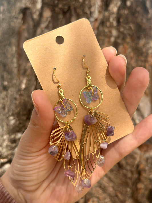 Amethyst Fairy earrings