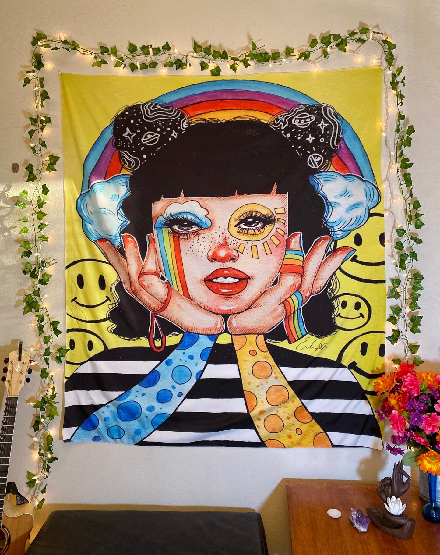 Space Buns tapestry