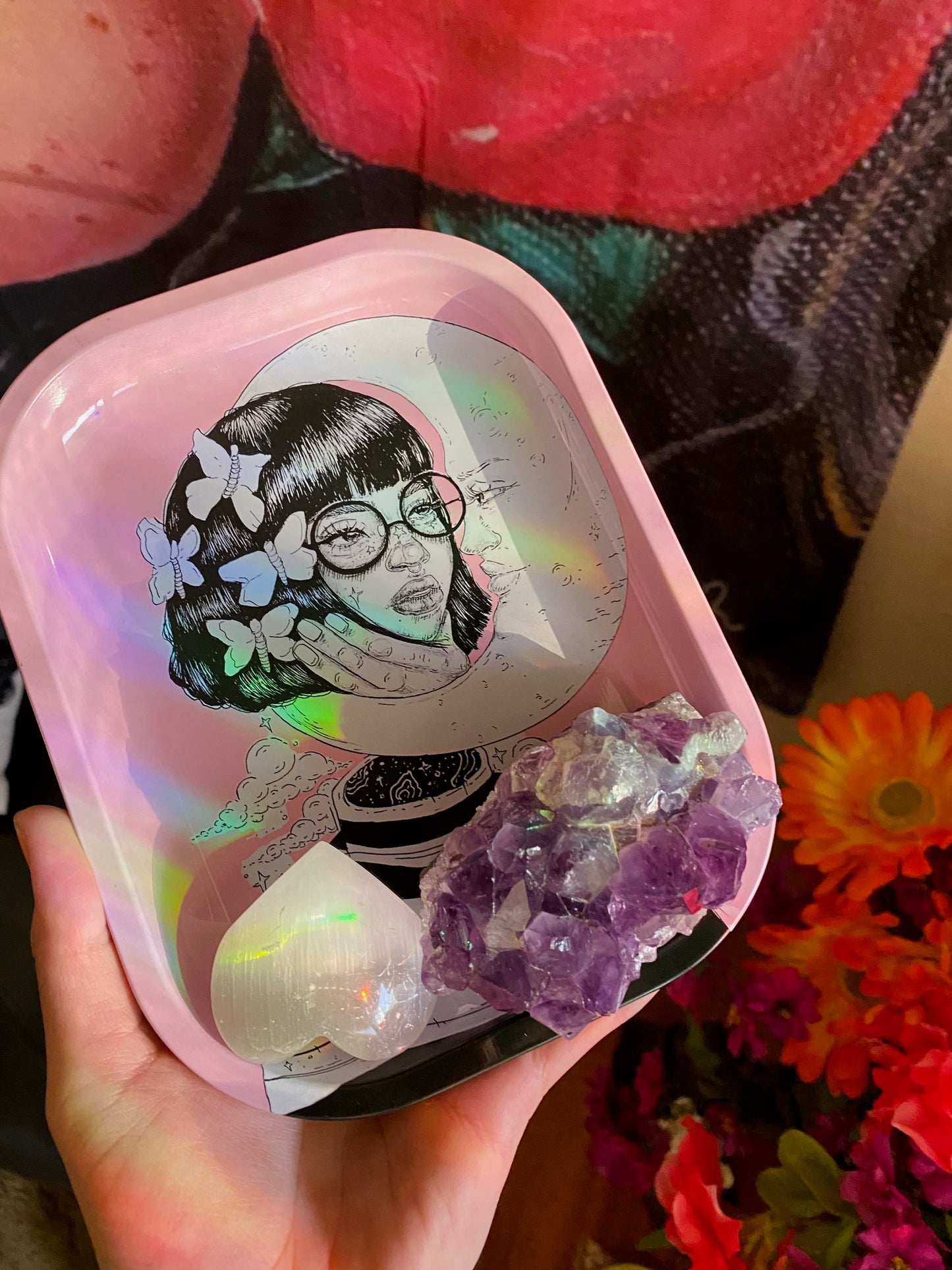 Her Protector rolling tray